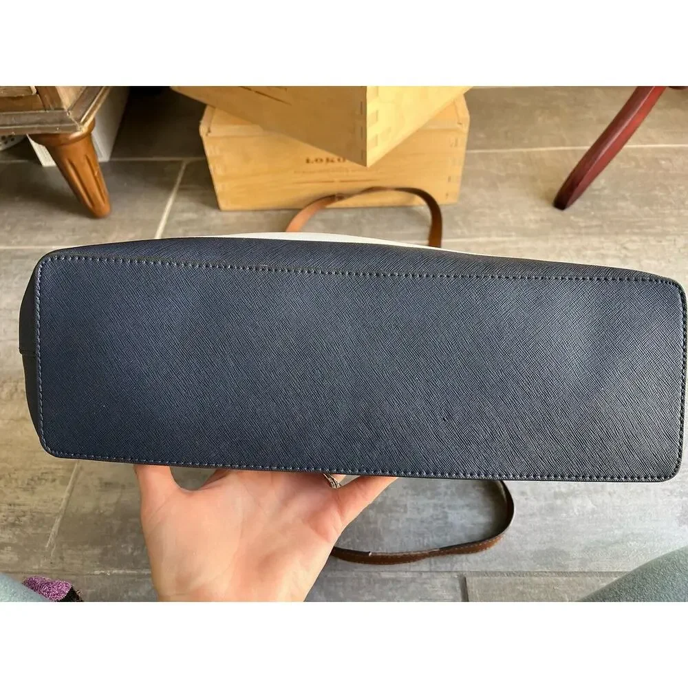 $298 MICHAEL KORS Shoulder Purse Bag Large Jet Travel Tote Stripe Classic Design - Picture 16 of 16